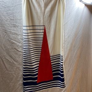 Mr. Dino vintage 60’s/70’s geometric print maxi skirt